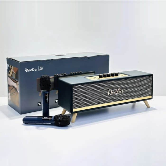 Oneder D8 Kabelloser Retro-Bluetooth-Lautsprecher mit zwei Mikrofonen – Bild 7