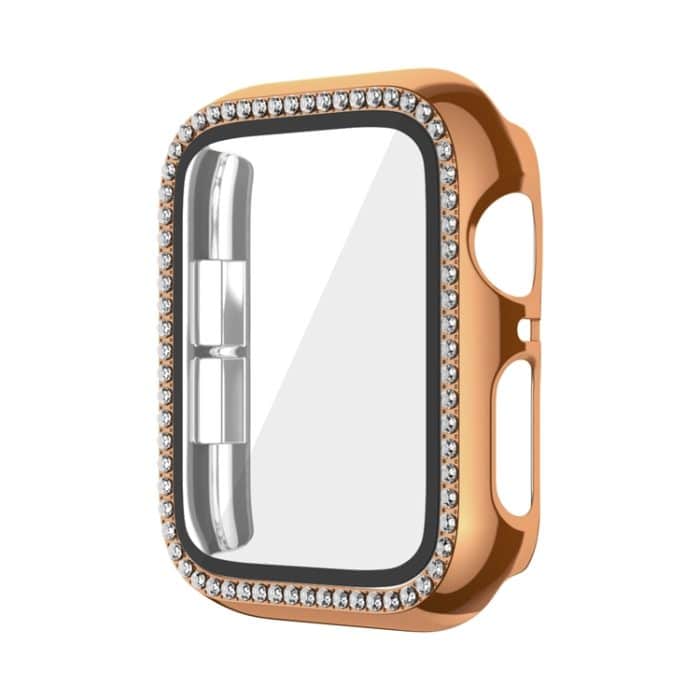 EDA006161401A.jpg Galvanisiertes Diamant-PC-Uhrengehäuse mit Folie, For Apple Watch Series 6 / 5 / 4 / SE 44mm, For Apple Watch Series 6 / 5 / 4 / SE 40mm, For Apple Watch Series 9 / 8 / 7 45mm, For Apple Watch Series 9 / 8 / 7 41mm, For Apple Watch Series 3 / 2 / 1 38m... – Bild 1