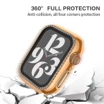 Galvanisiertes Diamant-PC-Uhrengehäuse mit Folie, For Apple Watch Series 6 / 5 / 4 / SE 44mm, For Apple Watch Series 6 / 5 / 4 / SE 40mm, For Apple Watch Series 9 / 8 / 7 45mm, For Apple Watch Series 9 / 8 / 7 41mm, For Apple Watch Series 3 / 2 / 1 38m... – Bild 3