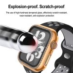 Galvanisiertes Diamant-PC-Uhrengehäuse mit Folie, For Apple Watch Series 6 / 5 / 4 / SE 44mm, For Apple Watch Series 6 / 5 / 4 / SE 40mm, For Apple Watch Series 9 / 8 / 7 45mm, For Apple Watch Series 9 / 8 / 7 41mm, For Apple Watch Series 3 / 2 / 1 38m... – Bild 7