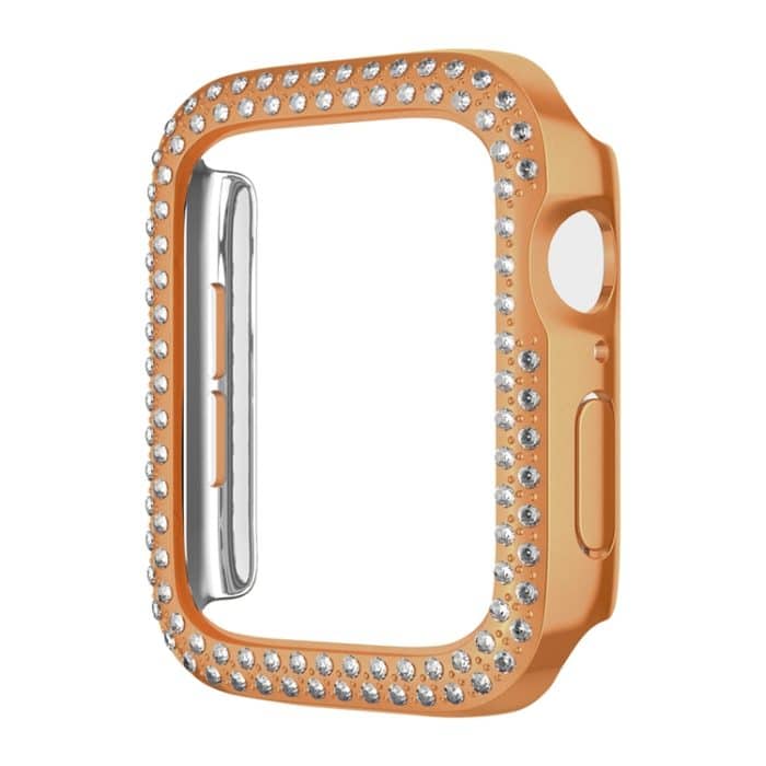 Überzug eines zweireihigen Diamond Hollow PC-Uhrengehäuses, For Apple Watch Series 6 / 5 / 4 / SE 44mm, For Apple Watch Series 6 / 5 / 4 / SE 40mm, For Apple Watch Series 9 / 8 / 7 45mm, For Apple Watch Series 9 / 8 / 7 41mm... – Bild 1