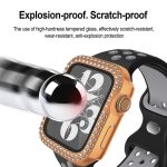Überzug des zweireihigen Diamant-PC-Uhrengehäuses mit Film, For Apple Watch Series 6 / 5 / 4 / SE 44mm, For Apple Watch Series 6 / 5 / 4 / SE 40mm, For Apple Watch Series 9 / 8 / 7 45mm, For Apple Watch Series 9 / 8 / 7 41mm... – Bild 6