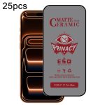 25 Stück vollflächige, mattierte Sichtschutz-Keramikfolie, For iPhone 16e / 14 / 13 Pro / 13, For iPhone 16 Pro Max, For iPhone 16 Pro, For iPhone 16 Plus, For iPhone 16, For iPhone 15 Pro Max, For iPhone 15 Pro, For iPhone 15 Plus, For iPhone 15...