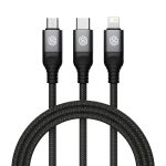 Nillkin Swift Pro 1 m 3-in-1-USB-auf-8-Pin-+Typ-C-+Micro-USB-Schnellladekabel