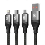 Nillkin Swift Pro 1 m 3-in-1-USB-auf-8-Pin-+Typ-C-+Micro-USB-Schnellladekabel – Bild 2