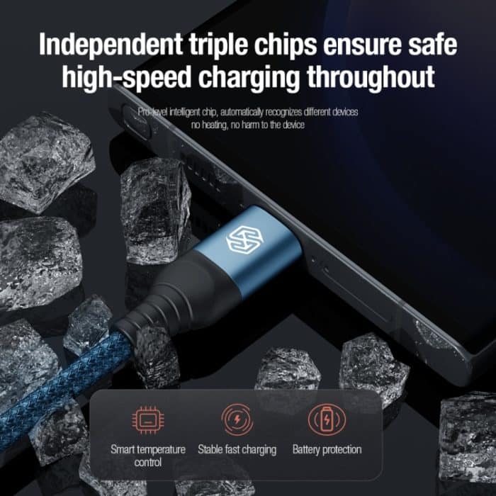 Nillkin Swift Pro 1 m 3-in-1-USB-auf-8-Pin-+Typ-C-+Micro-USB-Schnellladekabel – Bild 7