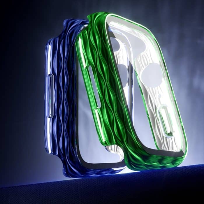 2-in-1-PC-Hybrid-Schutzhülle aus gehärtetem Glas, For Apple Watch Series 6 / 5 / 4 / SE 44mm, For Apple Watch Series 6 / 5 / 4 / SE 40mm, For Apple Watch Series 9 / 8 / 7 45mm, For Apple Watch Series 9 / 8 / 7 41mm – Bild 5