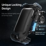 ROCK PRH1004 Fahrrad-Handyhalter, Handlebar Style, Rearview Mirror Style – Bild 3