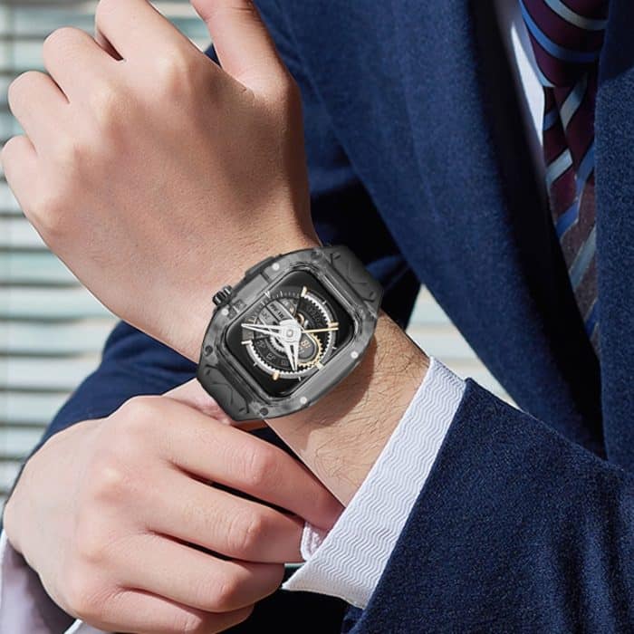 Modifiziertes PC-Hybrid-TPU-Uhrengehäuseband, For Apple Watch Series 6 44mm, For Apple Watch Series 5 44mm, For Apple Watch Series 4 44mm – Bild 9