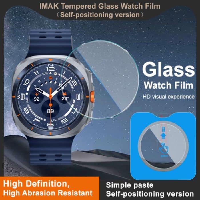 imak Uhrenfolie aus gehärtetem Glas, selbstpositionierende Version, For Samsung Watch Ultra 2025 47mm, For Samsung Watch8 Classic 46mm LTE/BT, For Samsung Watch8 44mm LTE/BT, For Samsung Watch8 40mm BT, For Samsung Watch Ultra 47mm... – Bild 3