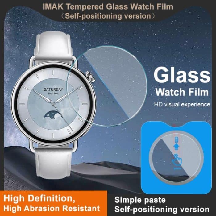 imak Uhrenfolie aus gehärtetem Glas, selbstpositionierende Version, For Xiaomi Watch S4 41mm, For Xiaomi Smart Band 9 Active/Redmi Band 3, For Xiaomi Watch S4, For Xiaomi Watch S4 15th Anniversary Edition, For Xiaomi Watch S4 Sport... – Bild 3
