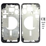 Für iPhone 15 Pro Max Mittelrahmen-Blendenplatte mit Seitentasten + Kartenfach, China Version, US Version, CE EU Version