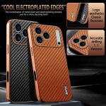 AZNS Handyhülle mit galvanisierter Kante und Kohlefaserstruktur, For iPhone 16e, For iPhone 16 Pro Max, For iPhone 16 Pro, For iPhone 16 Plus, For iPhone 16, For iPhone 15 Pro Max – Bild 4