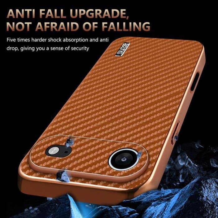 AZNS Handyhülle mit galvanisierter Kante und Kohlefaserstruktur, For iPhone 15 Pro, For iPhone 15 Plus, For iPhone 15, For iPhone 14 Plus, For iPhone 14, For iPhone 14 Pro – Bild 5