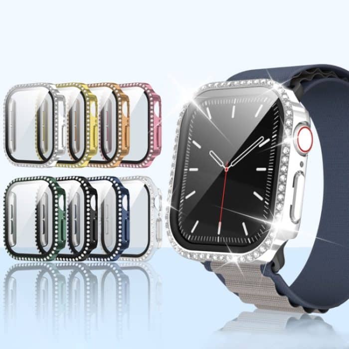 Überzug aus Diamant-PC-Hybrid-Uhrengehäuse mit gehärteter Folie, For Apple Watch Series 10 46mm, For Apple Watch Series 10 42mm – Bild 2
