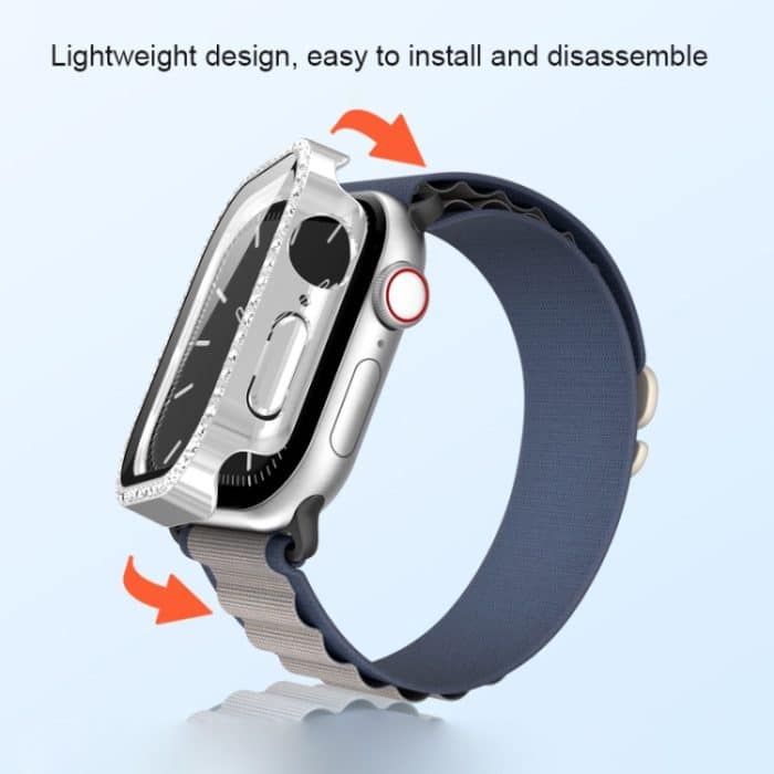 Überzug aus Diamant-PC-Hybrid-Uhrengehäuse mit gehärteter Folie, For Apple Watch Series 10 46mm, For Apple Watch Series 10 42mm – Bild 8