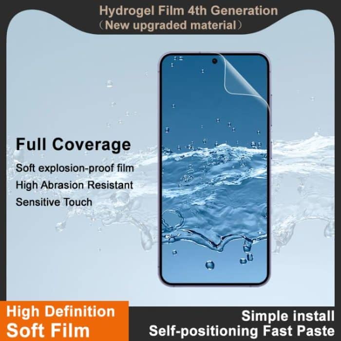 imak 4. Generation Vollflächiger Displayschutz aus Hydrogelfolie, For Samsung Galaxy S25 Edge 5G, For Samsung Galaxy S25 5G, For Samsung Galaxy S25+ 5G, For Samsung Galaxy S25 Ultra 5G, For Samsung Galaxy S24 FE 5G – Bild 3