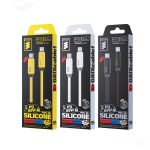 WK WDC-28 Elastisches Echtsilikon 1m PD65W Typ-C auf Typ-C Schnellladedatenkabel – Bild 3