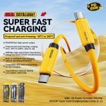 WK WDC-28 Elastisches Echtsilikon 1m PD65W Typ-C auf Typ-C Schnellladedatenkabel – Bild 4