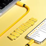 WK WDC-28 Elastisches Echtsilikon 1m PD65W Typ-C auf Typ-C Schnellladedatenkabel – Bild 7