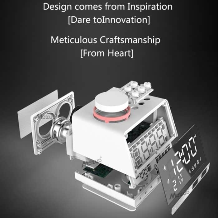 K11 LED Bluetooth 4.2 Lautsprecher Wecker Musikanzeige Radio – Bild 2