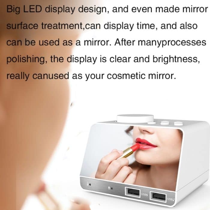 K11 LED Bluetooth 4.2 Lautsprecher Wecker Musikanzeige Radio – Bild 3