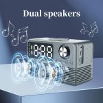 BT509 LED Bluetooth 5.3 Lautsprecher Wecker Musikanzeige Radio – Bild 2