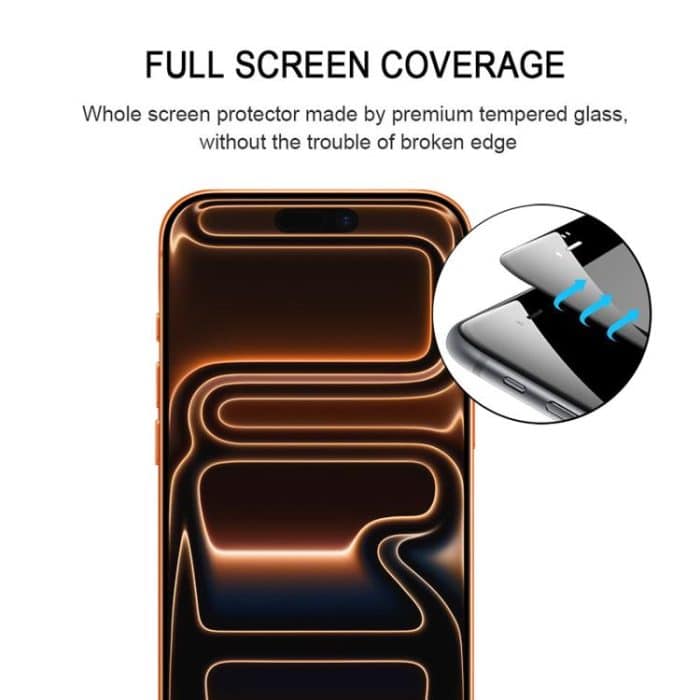 25 Stück Vollkleber-Bildschirmfolie aus gehärtetem Glas, For iPhone 16 Pro Max, For iPhone 16 Pro, For iPhone 16 Plus, For iPhone 16 – Bild 3