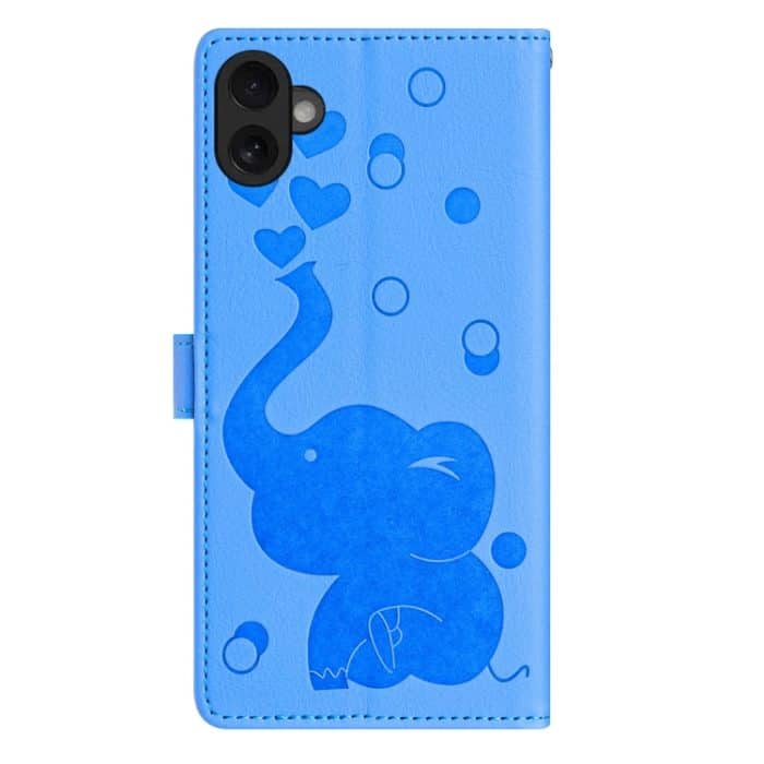 Handyhülle aus Leder mit geprägtem Cartoon-Elefantenmotiv, For iPhone SE 2022 / 2020, For iPhone 13 Pro Max, For iPhone 13 Pro, For iPhone 13 – Bild 4