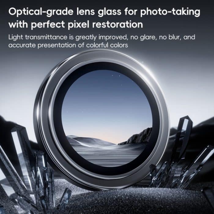 Benks King Kong Serie Corning Einzelmetall-Linsenschutzfolie, For iPhone 16 Plus, For iPhone 16 – Bild 4