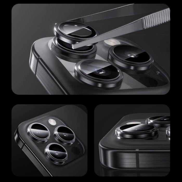 Benks King Kong Serie Corning Einzelmetall-Linsenschutzfolie, For iPhone 16 Pro Max, For iPhone 16 Pro – Bild 5