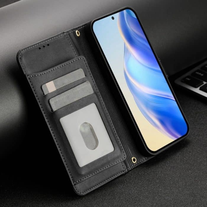 EDA007154718A_1.jpg Leder-Telefonhülle mit Reißverschluss und mehreren Kartenfächern – Bild 2