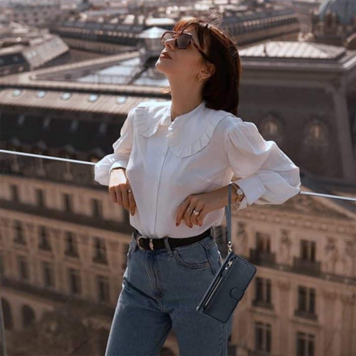 Leder-Telefonhülle mit Reißverschluss und mehreren Kartenfächern – Bild 7