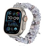 Uhrenarmband mit farbiger Diamantquaste und Kette, For Apple Watch 46mm / 49mm / 45mm / 44mm, For Apple Watch 42mm / 41mm / 40mm / 38mm
