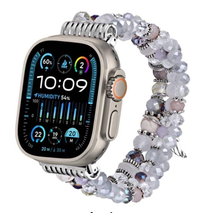 Uhrenarmband mit farbiger Diamantquaste und Kette, For Apple Watch 46mm / 49mm / 45mm / 44mm, For Apple Watch 42mm / 41mm / 40mm / 38mm – Bild 1