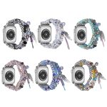 Uhrenarmband mit farbiger Diamantquaste und Kette, For Apple Watch 46mm / 49mm / 45mm / 44mm, For Apple Watch 42mm / 41mm / 40mm / 38mm – Bild 3