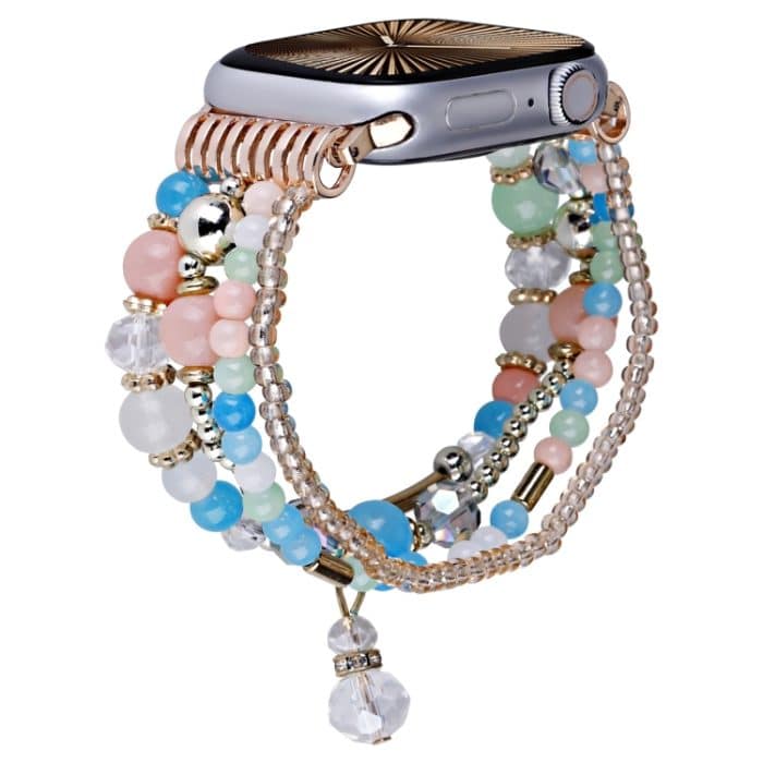 Uhrenarmband mit vierreihiger Kupferperlenkette, For Apple Watch 46mm / 49mm / 45mm / 44mm, For Apple Watch 42mm / 41mm / 40mm / 38mm – Bild 1