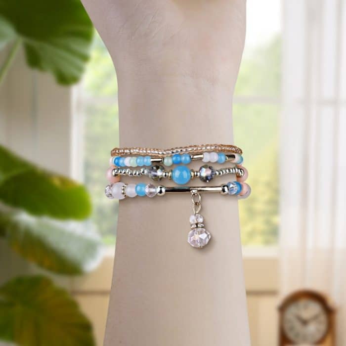 Uhrenarmband mit vierreihiger Kupferperlenkette, For Apple Watch 46mm / 49mm / 45mm / 44mm, For Apple Watch 42mm / 41mm / 40mm / 38mm – Bild 5