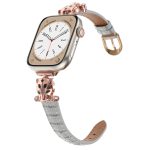Uhrenarmband aus Leder mit Leopardenkopf-Bambusstruktur, For Apple Watch 46mm / 49mm / 45mm / 44mm, For Apple Watch 42mm / 41mm / 40mm / 38mm – Bild 7