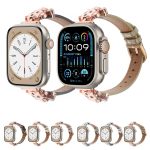Uhrenarmband aus Leder mit Leopardenkopf-Bambusstruktur, For Apple Watch 46mm / 49mm / 45mm / 44mm, For Apple Watch 42mm / 41mm / 40mm / 38mm – Bild 2
