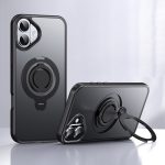 Frosted MagSafe magnetische drehbare Ringhalter-Telefonhülle, For iPhone 15 Plus, For iPhone 15, For iPhone 14 Plus, For iPhone 14, For iPhone 14 Pro, For iPhone 14 Pro Max