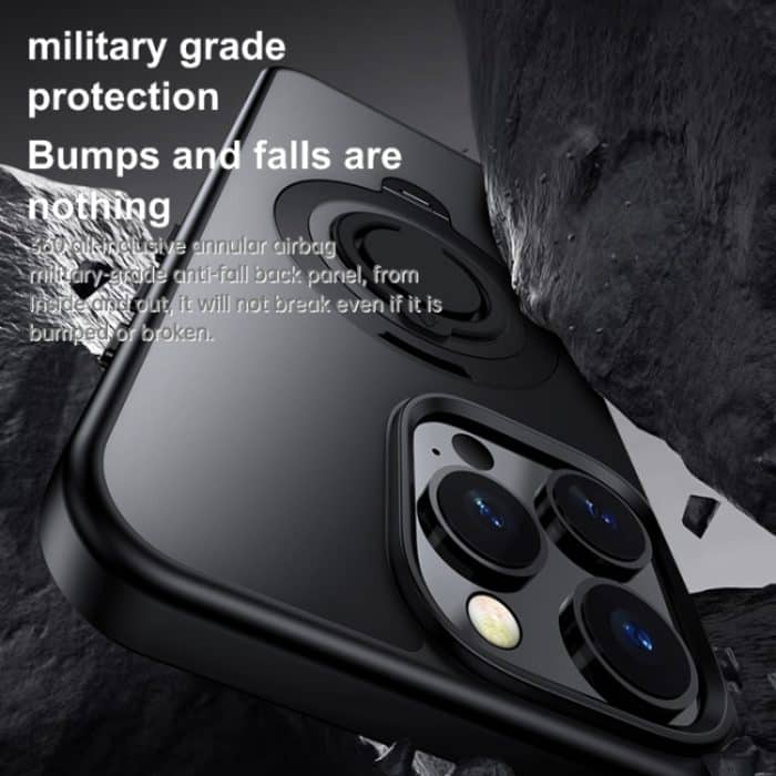 Frosted MagSafe magnetische drehbare Ringhalter-Telefonhülle, For iPhone 15 Plus, For iPhone 15, For iPhone 14 Plus, For iPhone 14, For iPhone 14 Pro, For iPhone 14 Pro Max – Bild 7