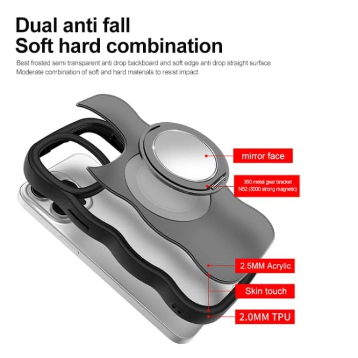 Spiegelhalter MagSafe Telefonhülle, For iPhone 15 Pro, For iPhone 15 Plus, For iPhone 15, For iPhone 14 Plus, For iPhone 14, For iPhone 14 Pro – Bild 3