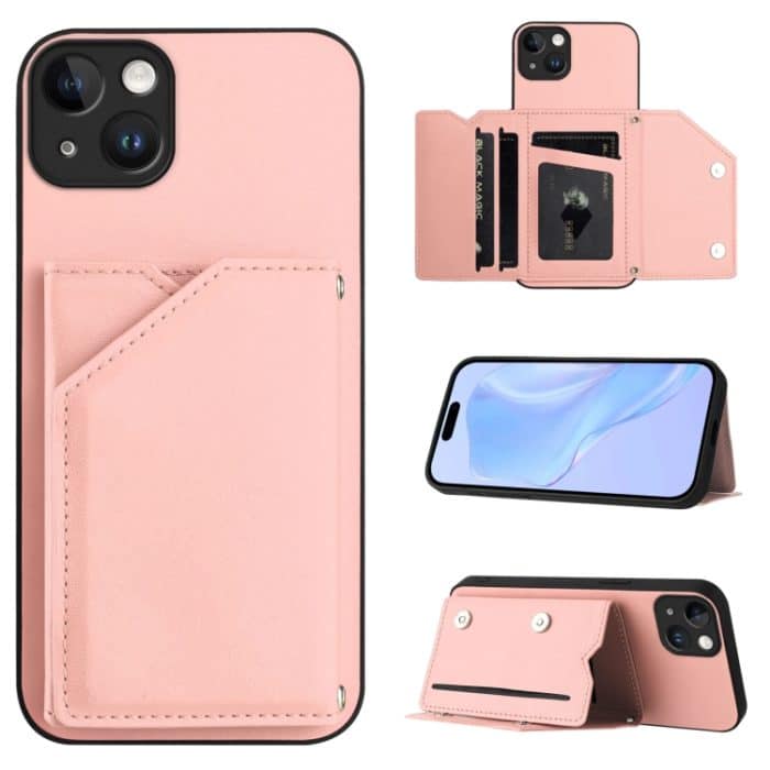EDA007338815A-1.jpg Skin Feel Handyhülle mit vier Kartenfächern und Handschlaufe, For iPhone X / XS, For iPhone XR, For iPhone XS Max, For iPhone 7 Plus / 8 Plus – Bild 1