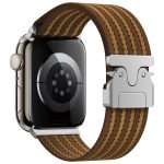Uhrenarmband aus geflochtenem Nylon mit Fallschirmschnalle und 4 Streifen, For Apple Watch 46mm / 49mm / 45mm / 44mm, For Apple Watch 42mm / 41mm / 40mm / 38mm