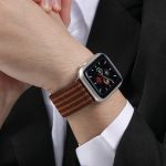 Uhrenarmband aus geflochtenem Nylon mit Fallschirmschnalle und 4 Streifen, For Apple Watch 46mm / 49mm / 45mm / 44mm, For Apple Watch 42mm / 41mm / 40mm / 38mm – Bild 6