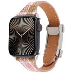 Schlankes Uhrenarmband aus aufgerautem Leder mit magnetischer Schnalle, For Apple Watch 46mm / 49mm / 45mm / 44mm, For Apple Watch 42mm / 41mm / 40mm / 38mm