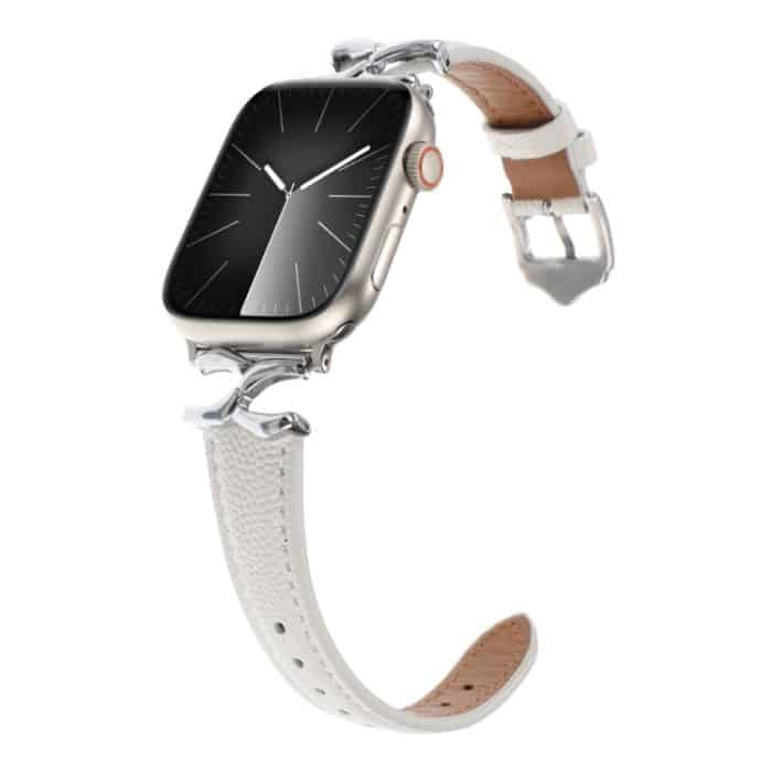 Uhrenarmband aus echtem Leder mit X-förmiger Schnalle, For Apple Watch 46mm / 49mm / 45mm / 44mm, For Apple Watch 42mm / 41mm / 40mm / 38mm – Bild 7