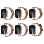 Uhrenarmband aus echtem Leder mit X-förmiger Schnalle, For Apple Watch 46mm / 49mm / 45mm / 44mm, For Apple Watch 42mm / 41mm / 40mm / 38mm – Bild 3