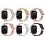 Uhrenarmband aus echtem Leder mit X-förmiger Schnalle, For Apple Watch 46mm / 49mm / 45mm / 44mm, For Apple Watch 42mm / 41mm / 40mm / 38mm – Bild 4